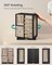 Jewelry Box 360° Rotating, Jewelry Storage Case with 7 Drawers, Jewelry Organizer, Glass Window, Spacious, Vertical Jewelry Storage, Open Design, Christmas Gift, Ink Black UJBC201B01
